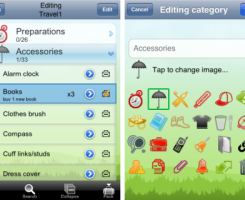 uPackingList  choosing items