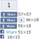Facebook Like button: button size
