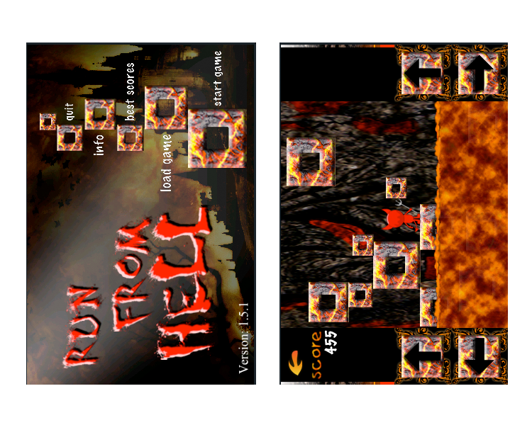 game for iPhone 'Run From Hell'