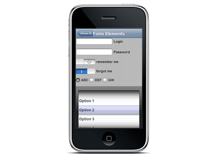 jQuery iPhone UI - Form Elements