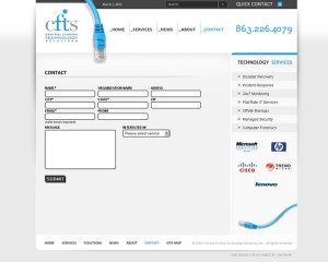 CFTS. Contacts page