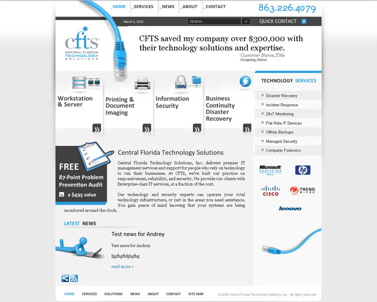 CFTS. Home page