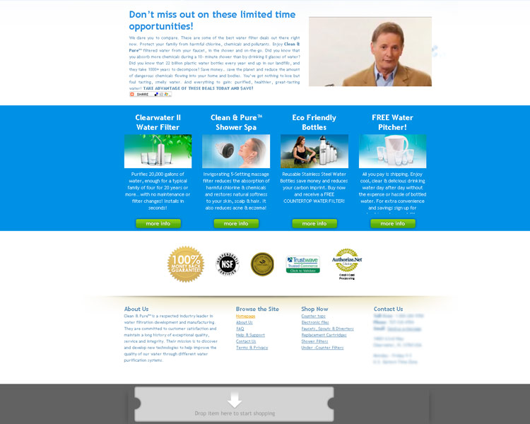 Clearwater. Home page. 2nd part