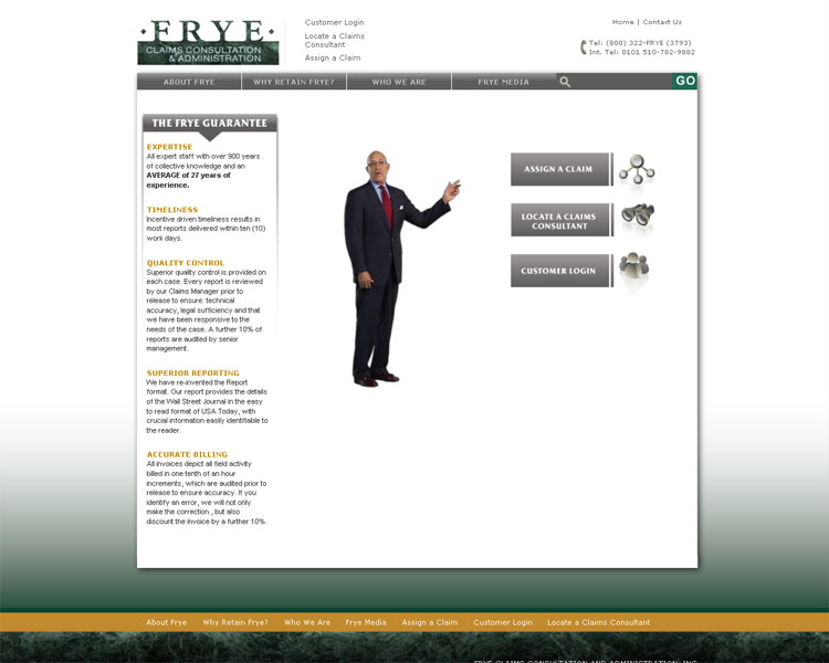 Frye. Home page