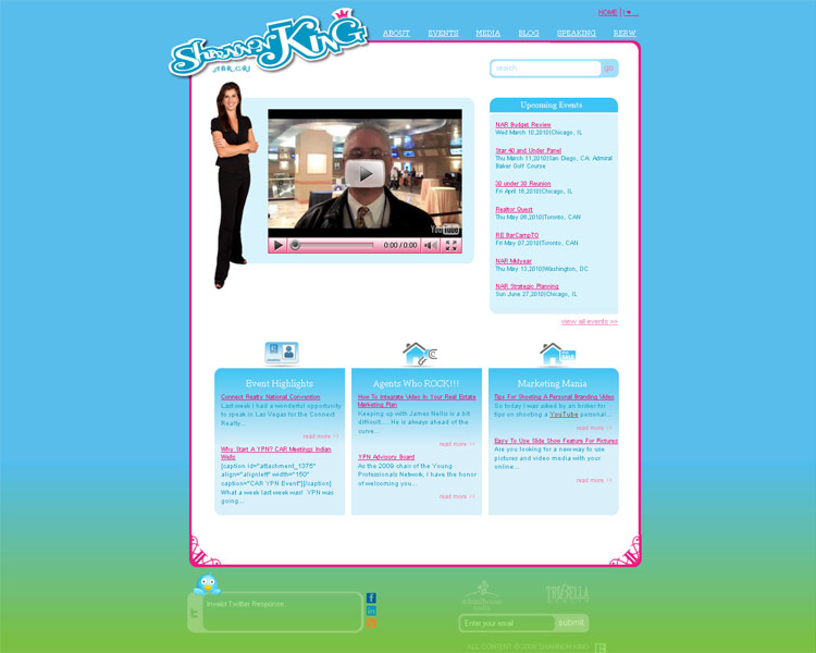 Shannon King. Home page