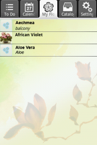 android application uFlowers - MyFlowers
