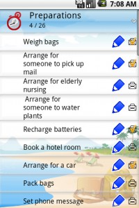 uPackingList Android: ToDo List