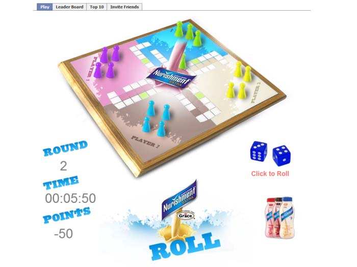 Facebook game Ludo: Play