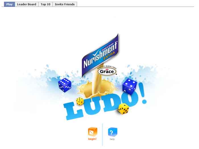 Facebook game Ludo: Start
