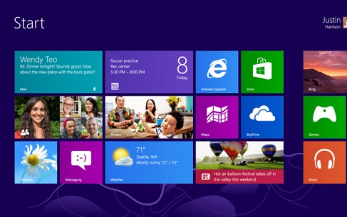 Новий стартовий екран Windows 8