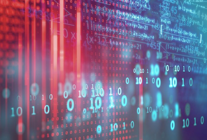 science formula and math equation abstract background. concept of machine learning and artificial intelligence.